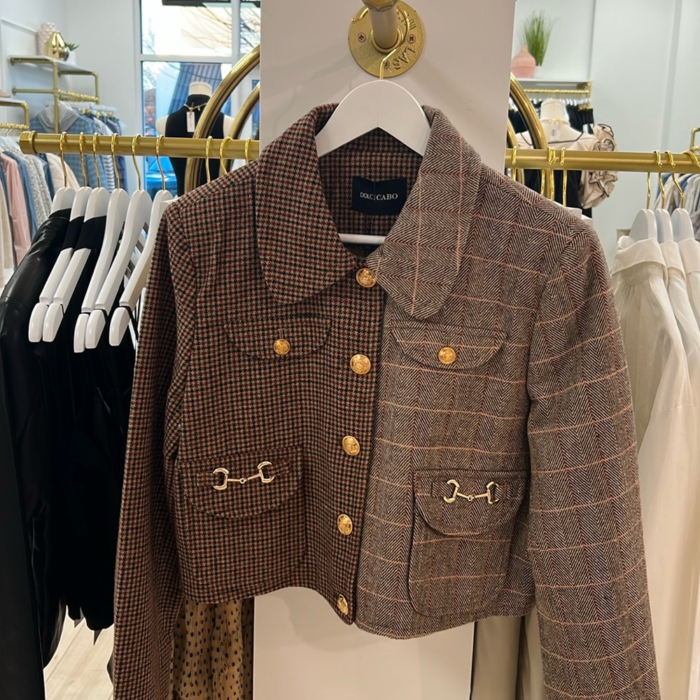 Equestrian Inspired Cropped Blazer